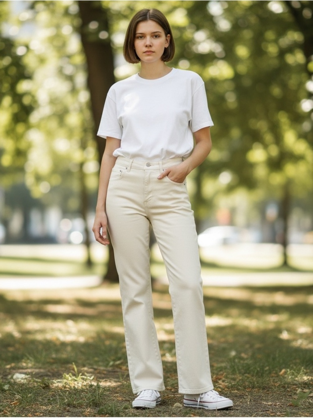 SPANXsculpt ReDefine Flare Jeans Size 10 Linen White NWT High Rise $168
